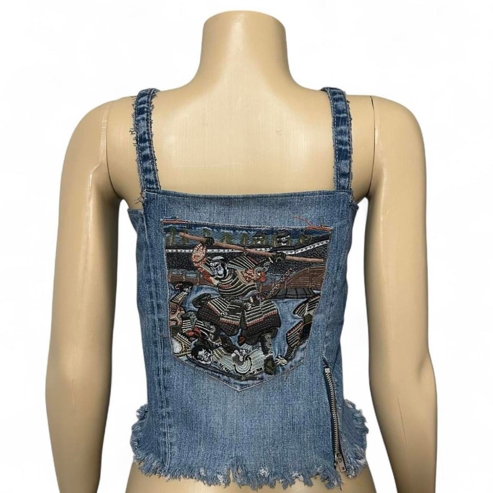Custom Reworked True Religion Denim Tank - Picture 5 of 6